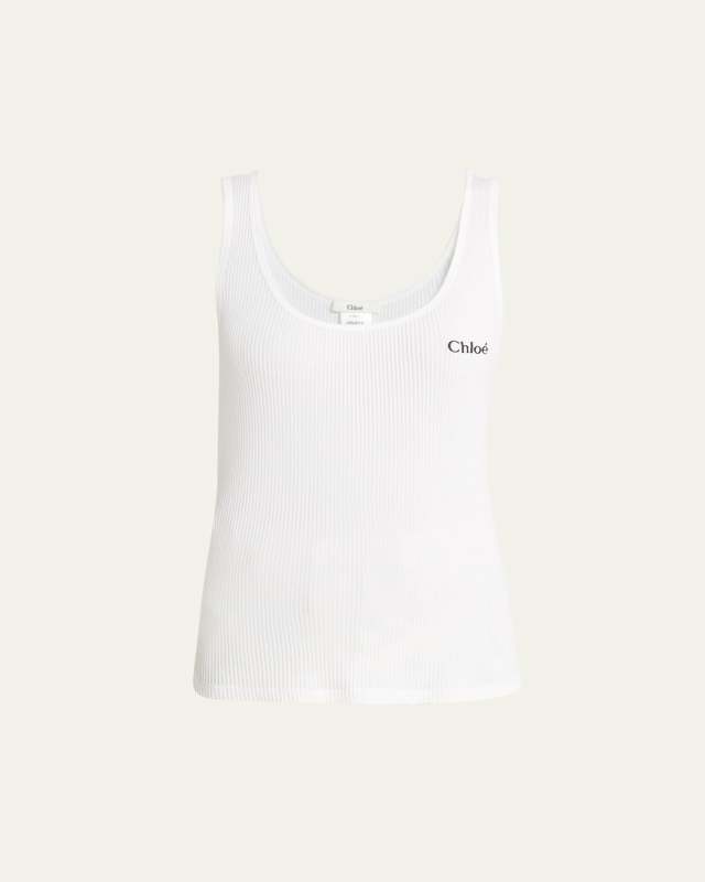 Logo Embroidered Tank Top